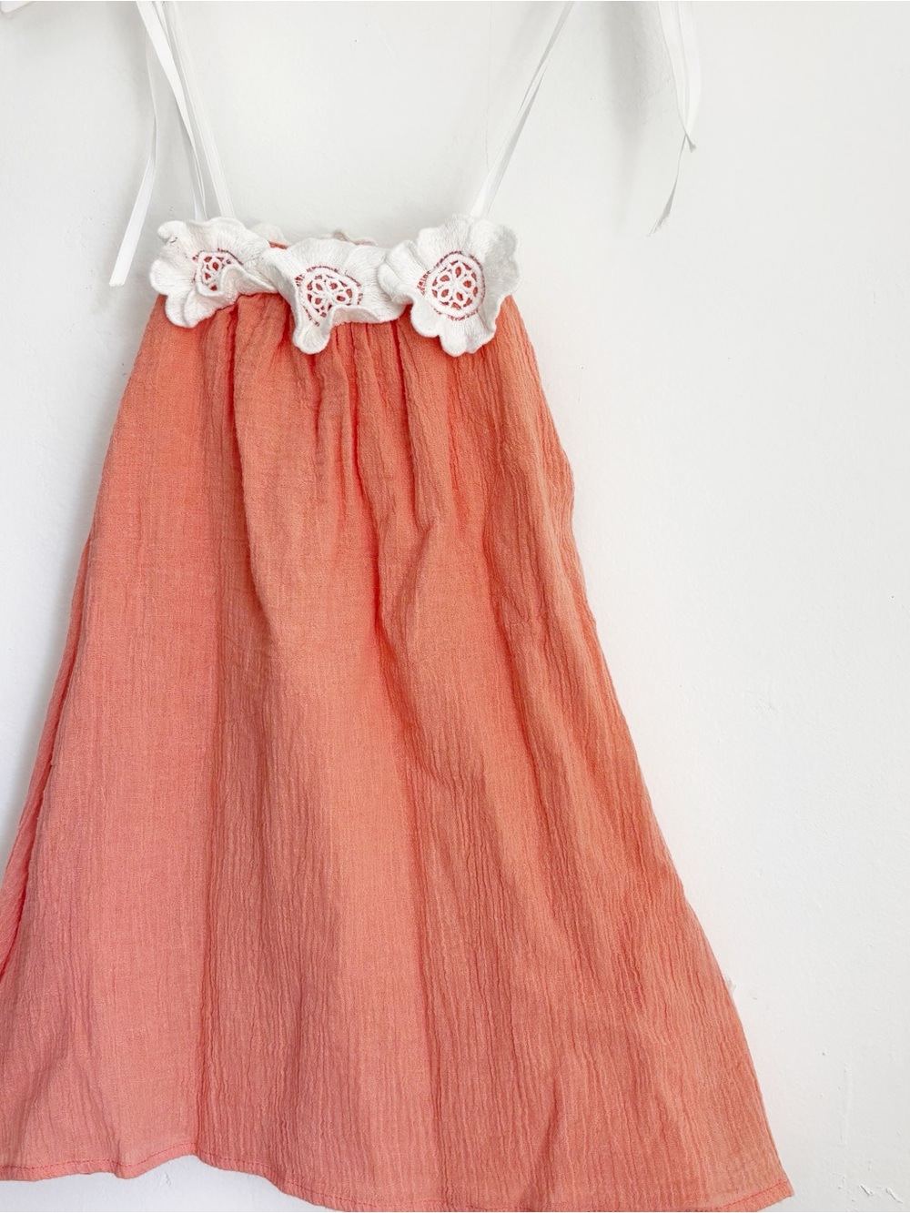 For Love and Lemons Lil Lemons Gauze Peach Dress